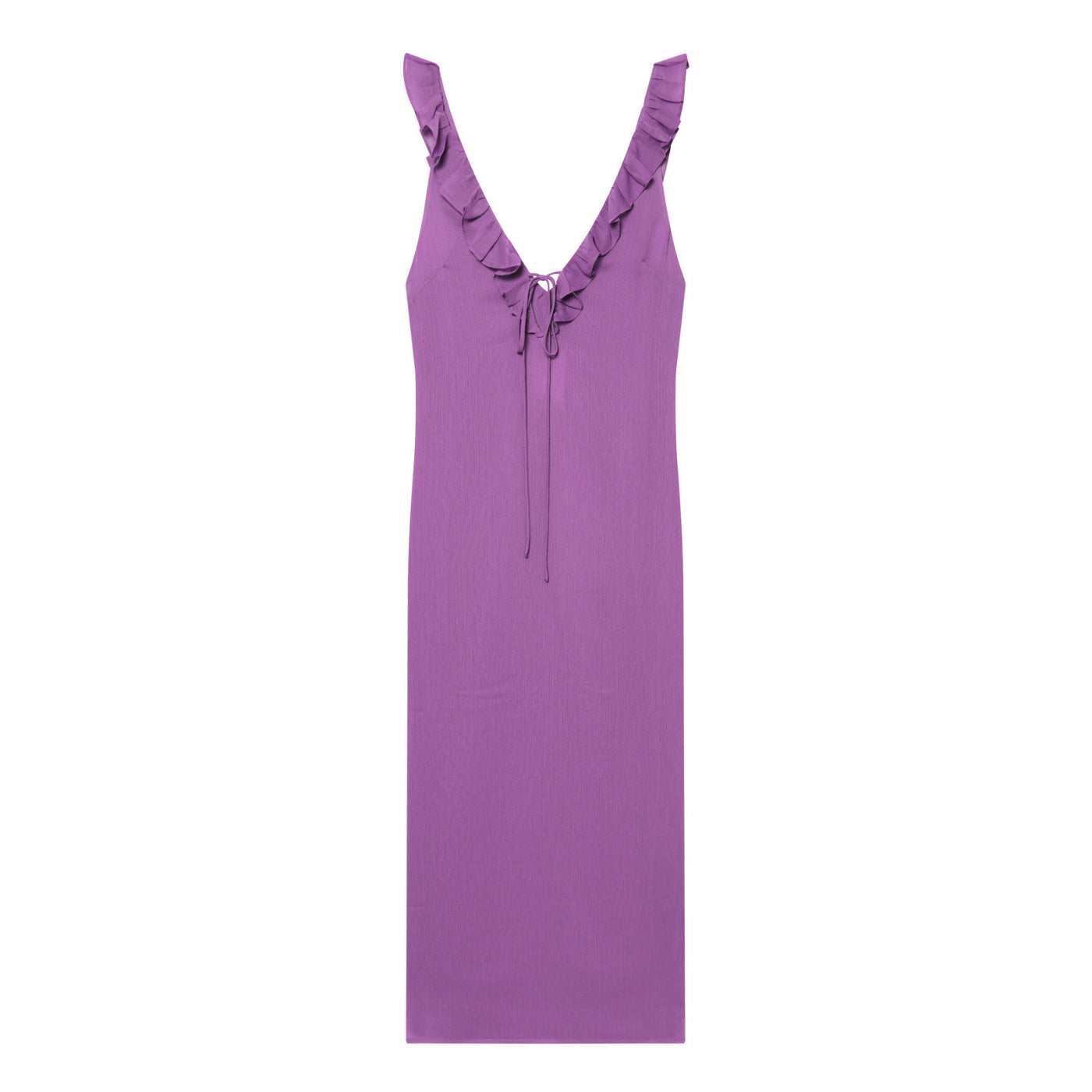 Ruffle women's dress with ruffled edges for summer