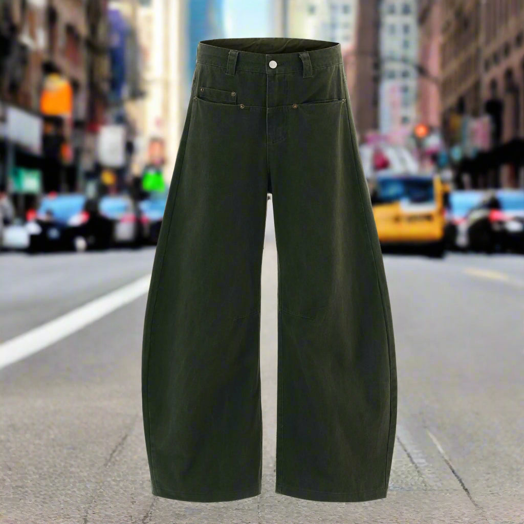 SICK4CASH® Retro High Street Long Pants – Loose Fit Statement Trousers