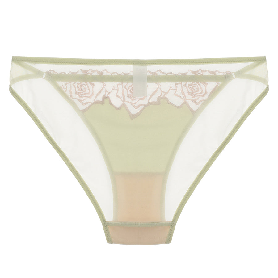 French Vintage Lace Panties – Rose Embroidery Elegance