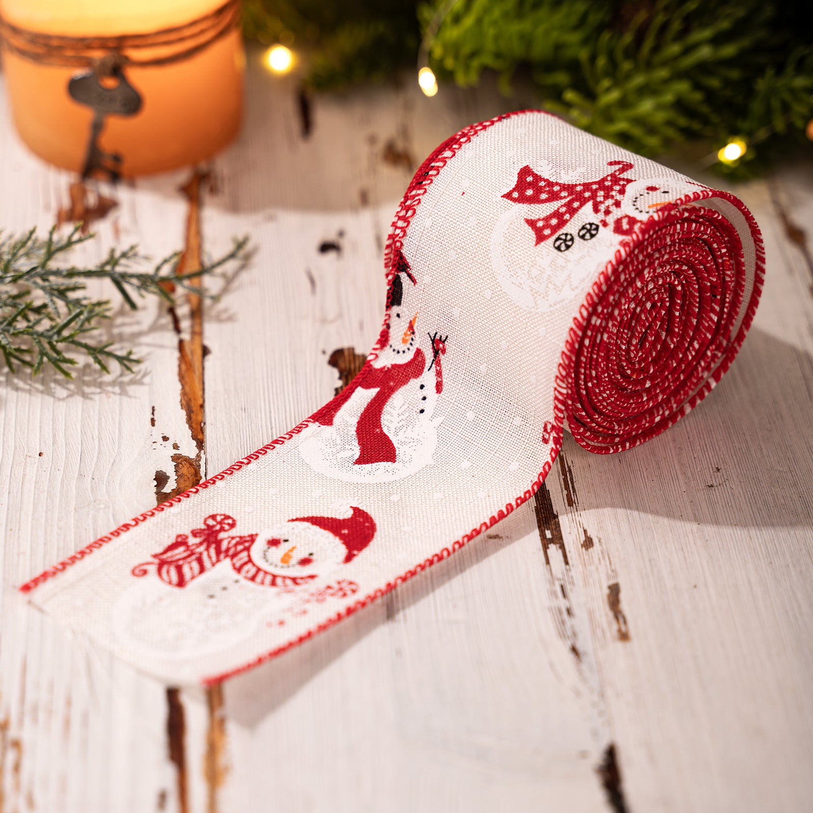 Christmas Ribbon with HOHO Print – Holiday Wrapping & Craft Decor