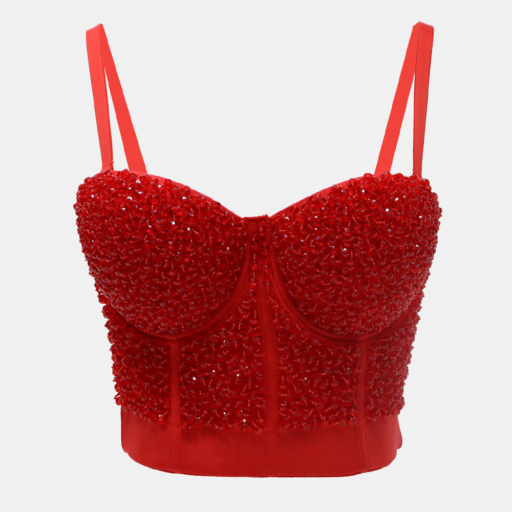 Women Beading and Rhinestone Bra -– Sparkle with No Apologies