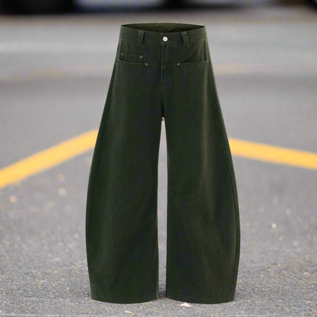 SICK4CASH® Retro High Street Long Pants – Loose Fit Statement Trousers