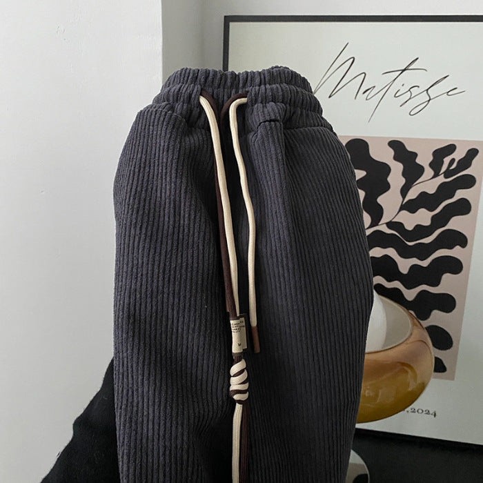 Velvet High-Waist Harem Pants