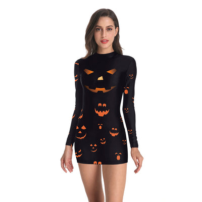 Bloody Nurse Role-play Dress for Women Halloween Scary Horror Cosplay Costumes Sexy Mini Dress Gothic Medieval Clothing