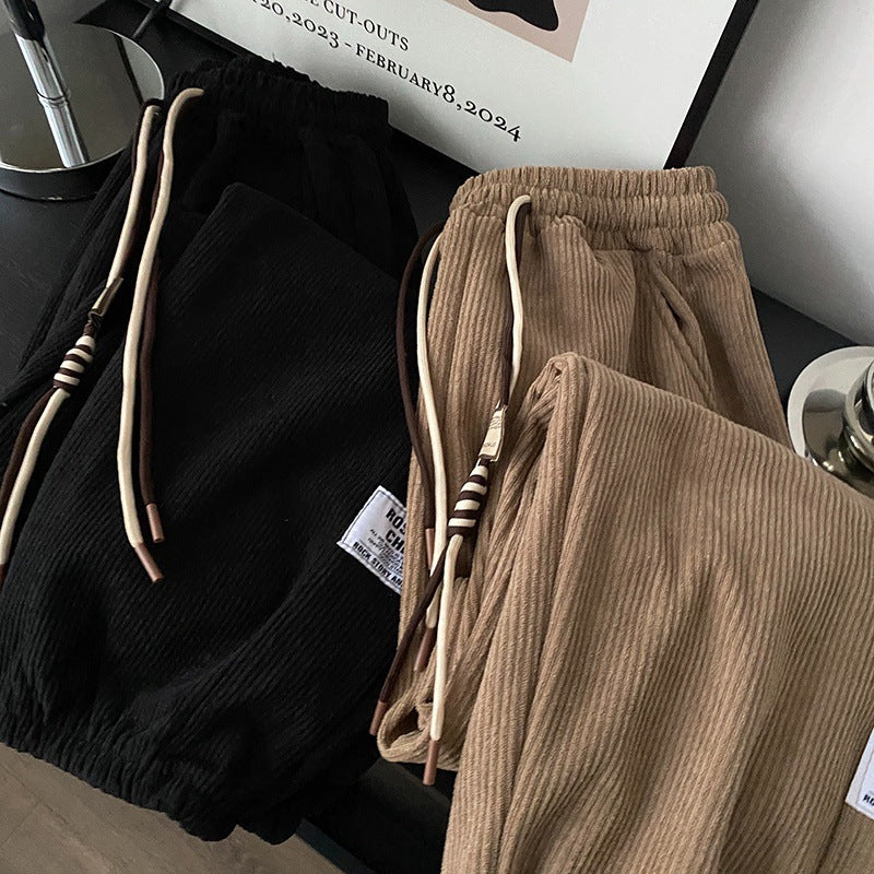 Velvet High-Waist Harem Pants