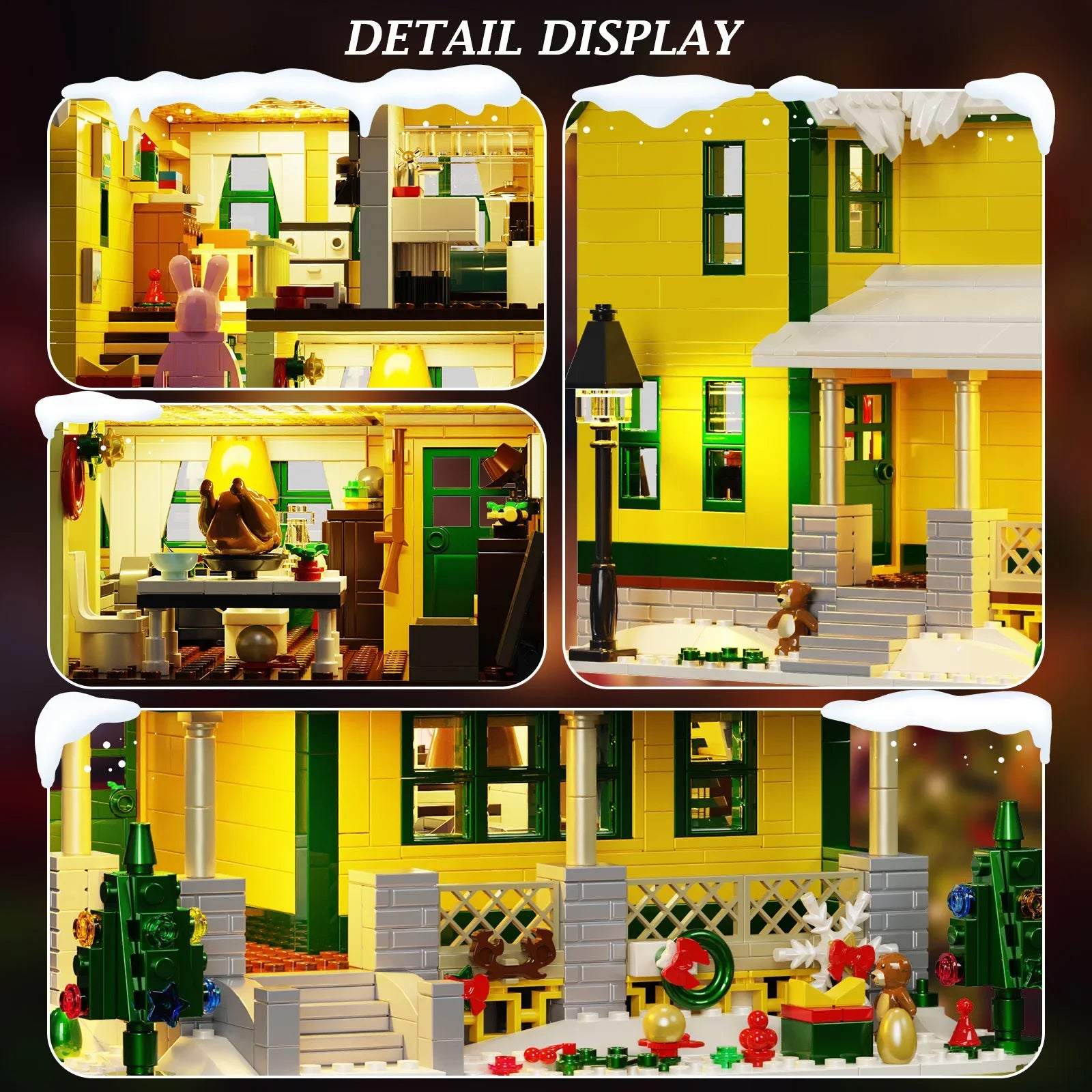Christmas Story House Building Blocks Kit
