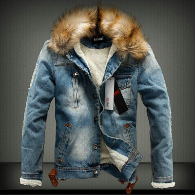 S4C Men Thick Style Jeans Jacket Coat 🔥