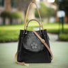 S4C  Women's Fashion Embossed Tote Bag Large Capacity Maternity Bucket Bag