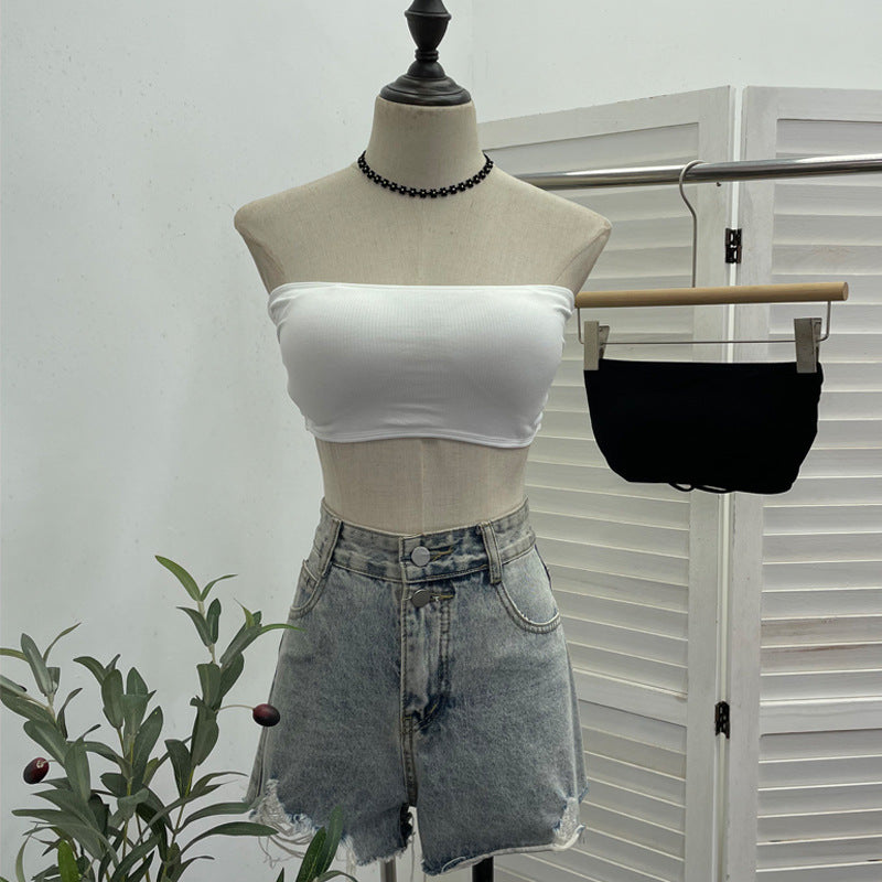 Strapless Tube Vest – Minimalist Streetwear Top for Women