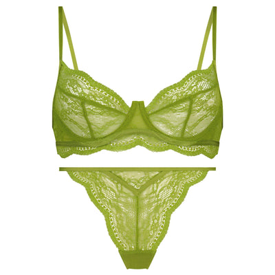 🇫🇷 French Lace Sheer Bra & Thong Set – Seduction in Every Stitch