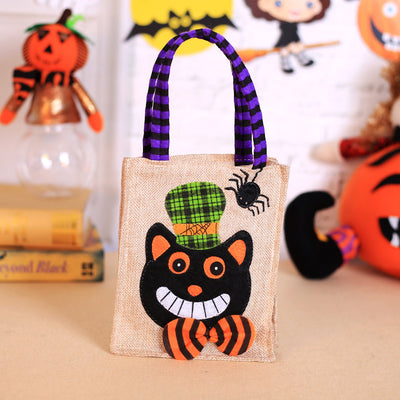 Halloween Carrier Bag Pumpkin Ghost Pattern Bag Candy Gift Holder Shopping Bags