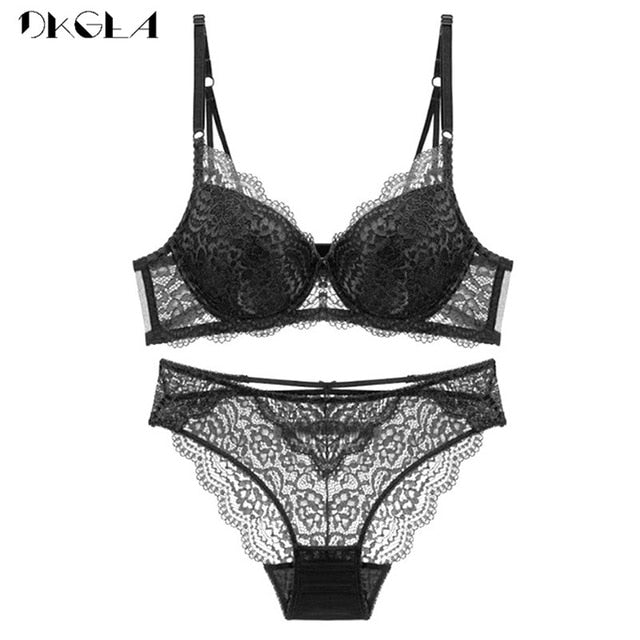 Super Gather Deep V Lace Lingerie Set – Sculpted, Seductive, Unapologetically You