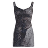 Post-Apocalyptic Dark Style Sand-Flowing Bowknot Mid-Length Strapless V-Neck Tied Backless Retro Dress