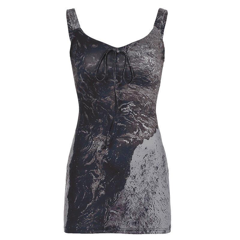 Post-Apocalyptic Sand-Flowing Bowknot Dress