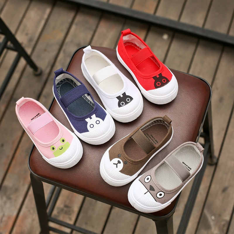 Kid’s White Canvas Shoes – Spring & Autumn Edition