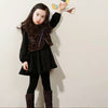 S4C Winter Girls Dress Thicken Girls Warm Cotton A letter Dress Kids Cute Style Comfortable material big Peplum with Dress GA