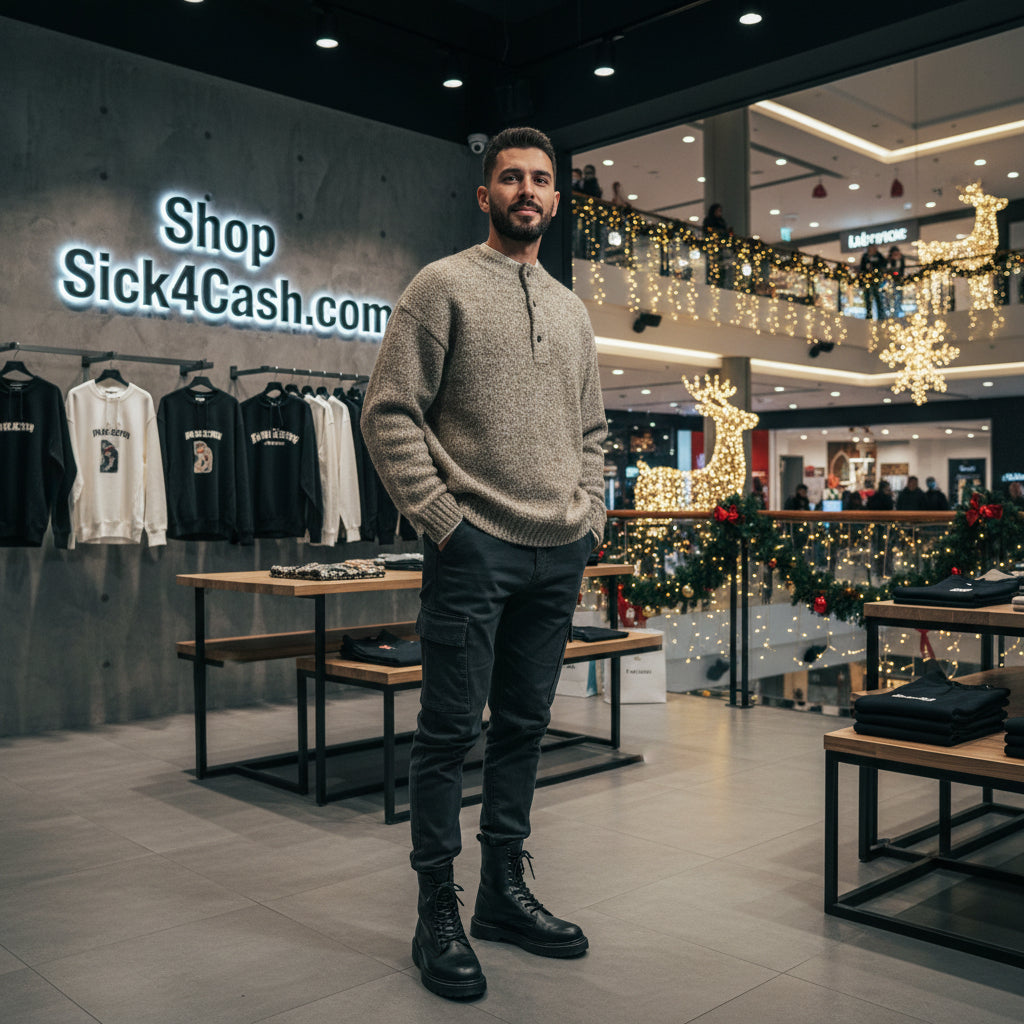 Unisex Henley Collar Sweater – Lazy Luxe, S4C Edition