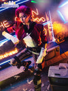 LOL Arcane Vi Cosplay Costume Anime Arcane LOL Vi Cosplay Women Halloween Costume Leather Outfit Full Set