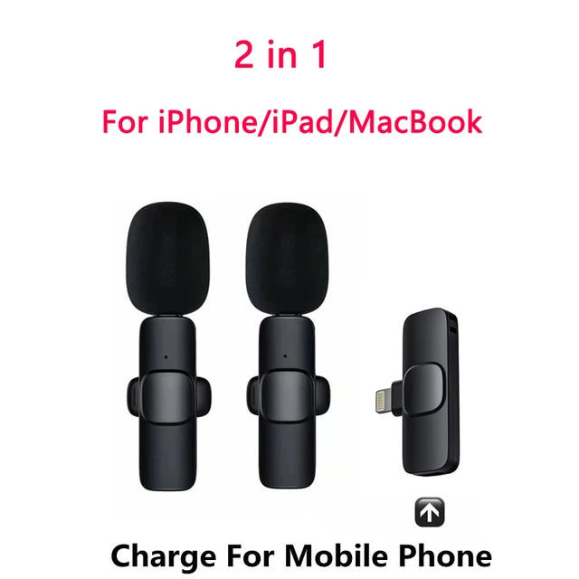 Bluetooth Mini Lavalier Microphone – Wireless USB Lapel Mic for Phone & PC