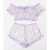 Floral Off Shoulder 2Pcs Sets
