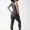 Seamless Shapewear Fitness Yoga Sleeveless  Elasticity Running Shaping Long Pants Jumpsuit