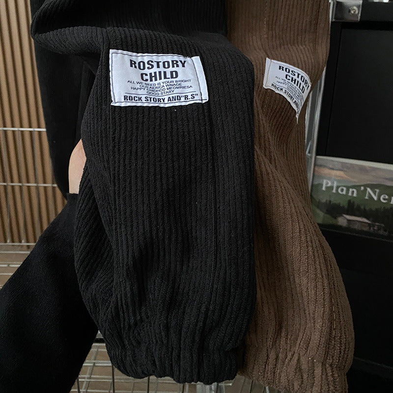 Velvet High-Waist Harem Pants