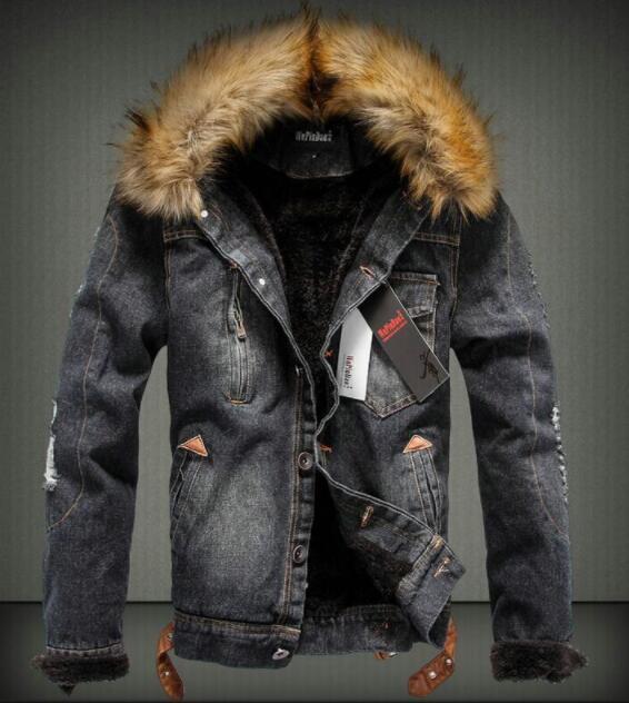 S4C Men Thick Style Jeans Jacket Coat 🔥