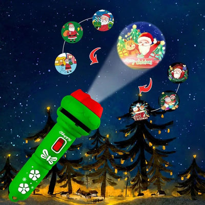 Christmas Projection Flashlight Toy – Luminous Holiday Light for Kids & Festive Fun
