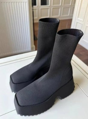 S4C Gothic Platform Boots – Chunky Heel Power for Punk Queens