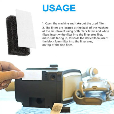 20-Pack Ventilator & CPAP Dust Filters – Cotton Membrane Clean Air Shields (557/567 Compatible)