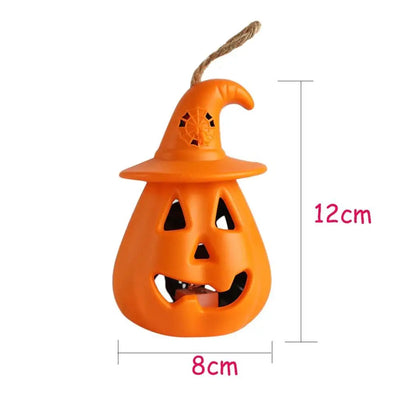 LED Halloween Pumpkin Light Lamp Home Garden Party Outdoor Halloween Decoration Lantern Light New Hooded Scary Skull Lamp