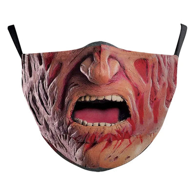 Halloween Horrible Killers Pennywise Jason Voorhees Michael Myers Leatherface Cosplay Face Mask Adult Kids Dustproof Scary Masks