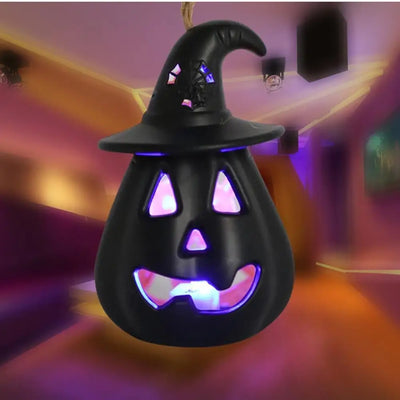 LED Halloween Pumpkin Light Lamp Home Garden Party Outdoor Halloween Decoration Lantern Light New Hooded Scary Skull Lamp