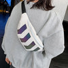 S4C Chest Bag for Men Waist Bag Canvas Male Street Reflective Crossbody Pack