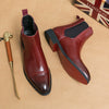 men's boots high top leather 