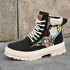 Winter high top Martin boots men's plush workwear trendy boots men's motorcycle boots