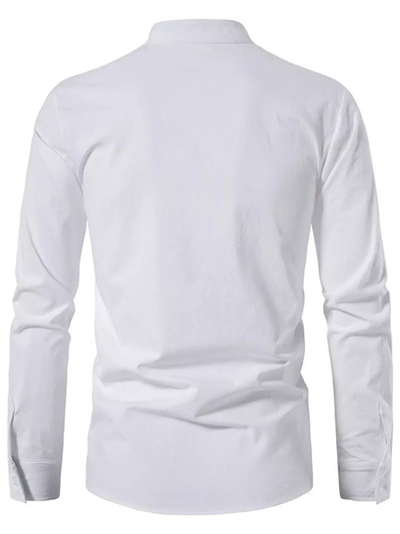White long-sleeve shirt on a white background