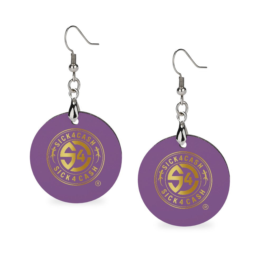S4C Wooden earrings pendant