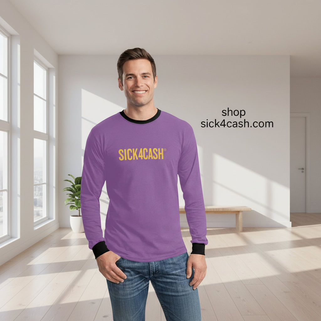 SICK4CASH long sleeve tee -purple
