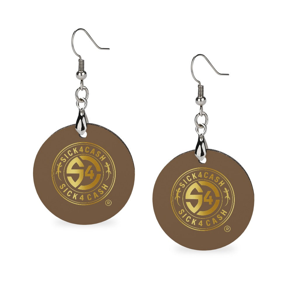 S4C Wooden earrings pendant