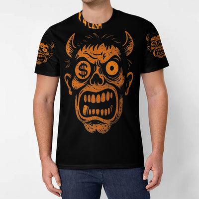 Ice Silk All-Over Print T-Shirt – Streetwear Tee for Cool Comfort