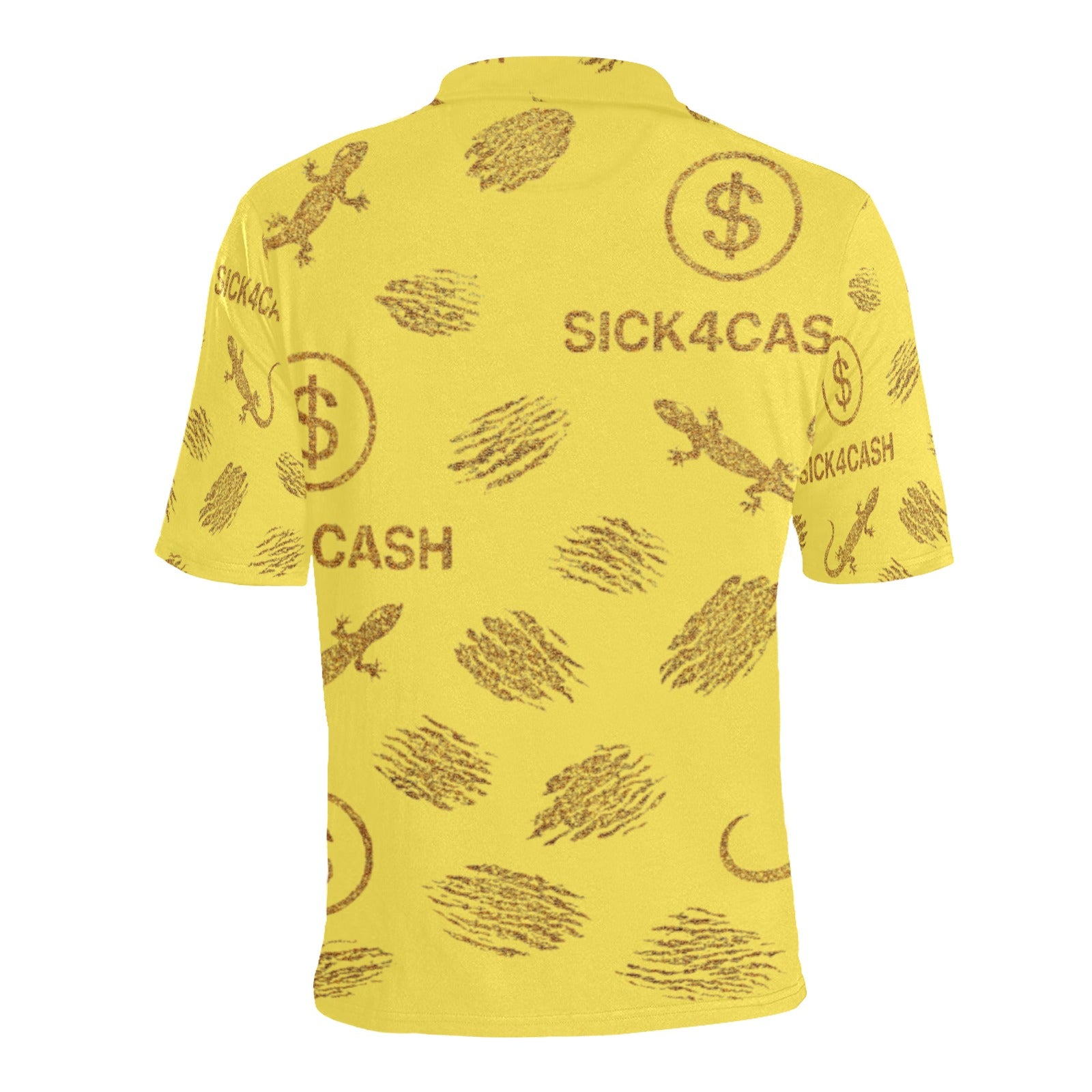 Men's All Over Print Polo Shirt (T55)