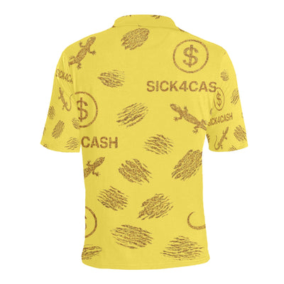 Men's All Over Print Polo Shirt (T55)