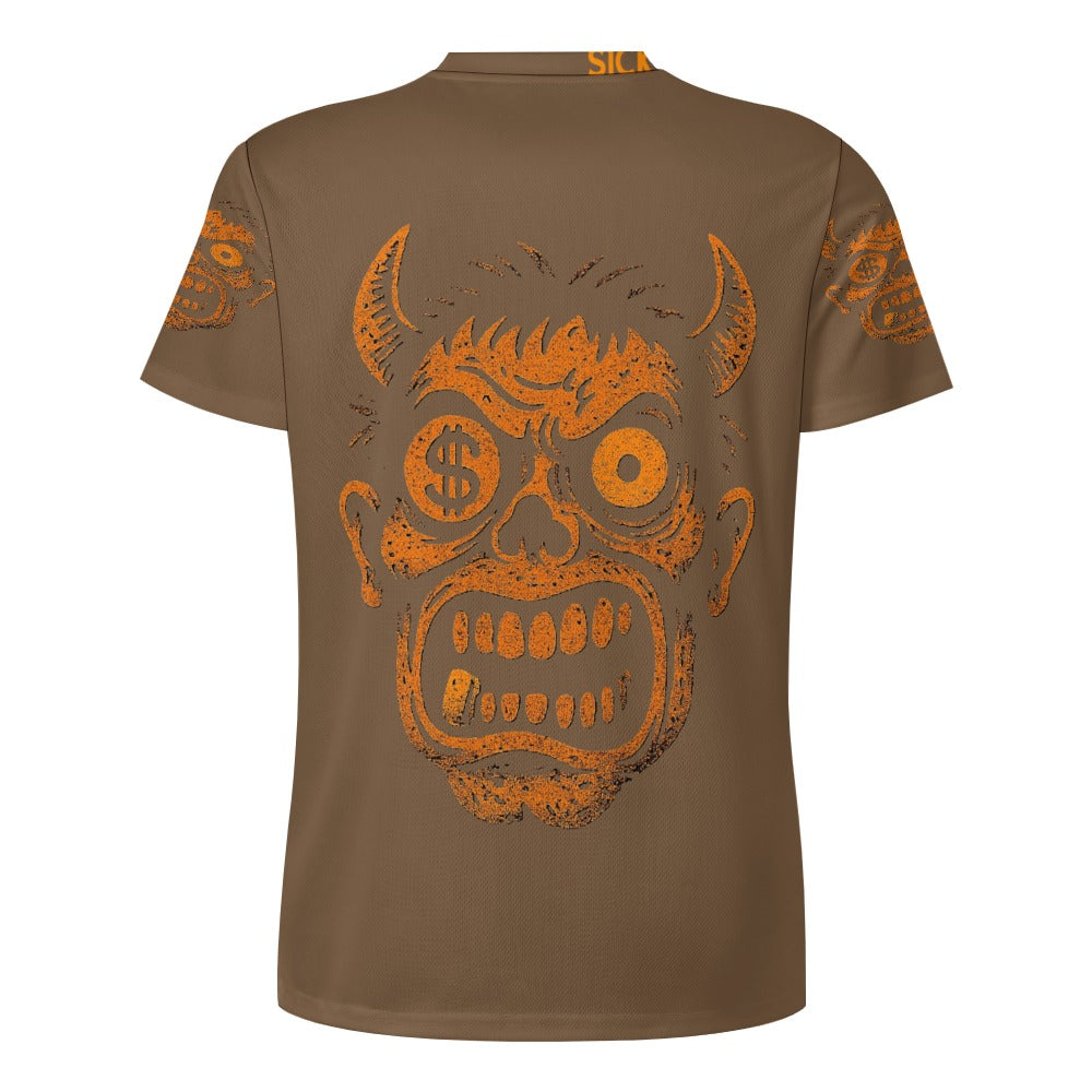 Ice Silk All-Over Print T-Shirt – Streetwear Tee for Cool Comfort