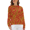 Raglan round neck sweater