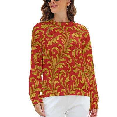 Raglan round neck sweater