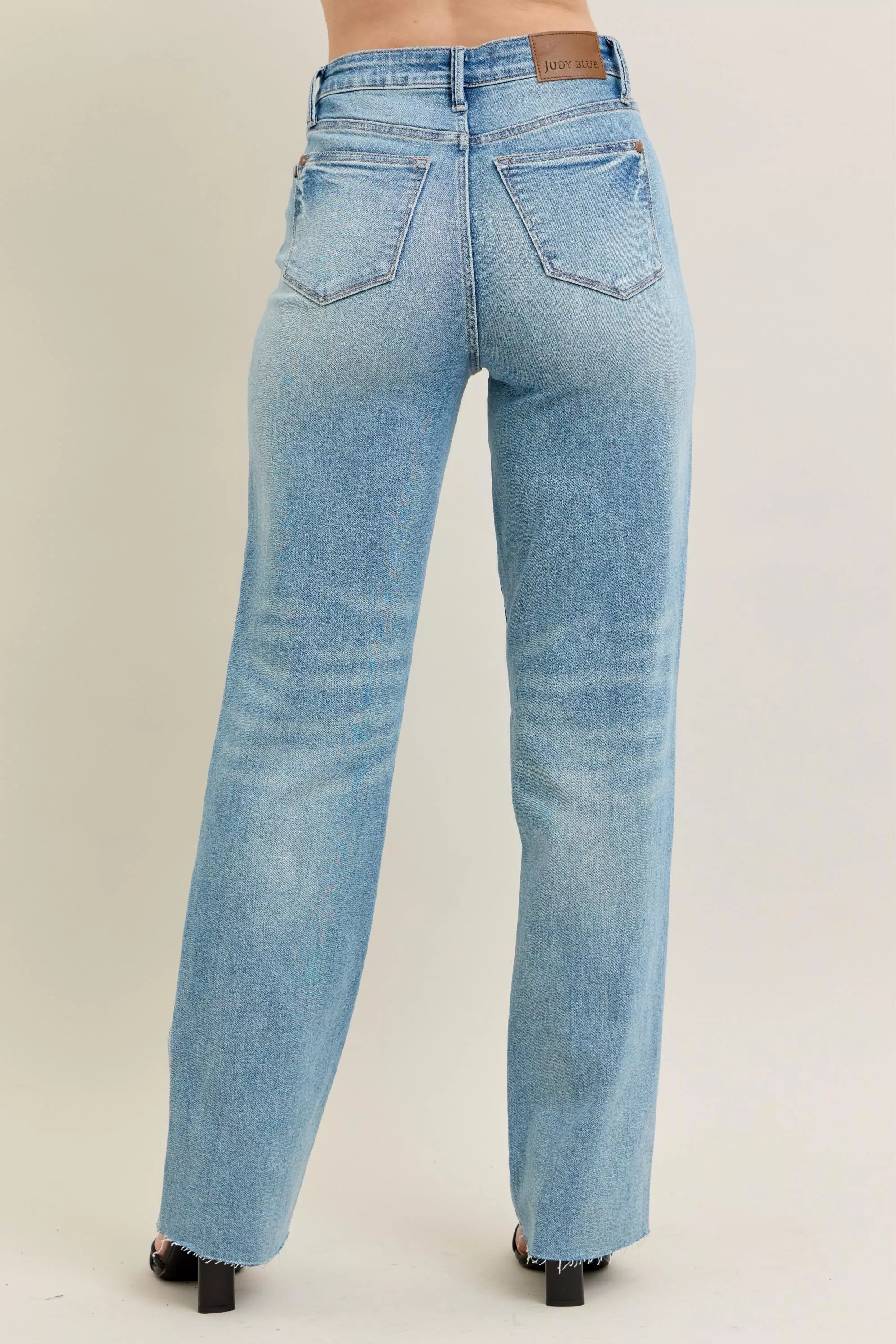 Stylish blue jeans light color