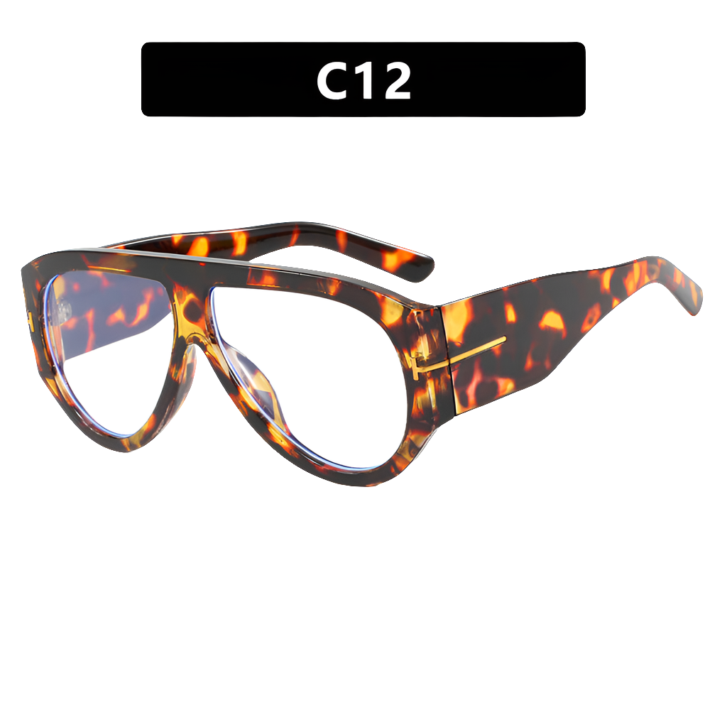 Leopard print female sunglasses