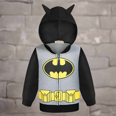 Batman hoodie for kids was bat on the front