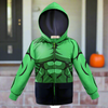 Incredible hulk kids costume with hoodie